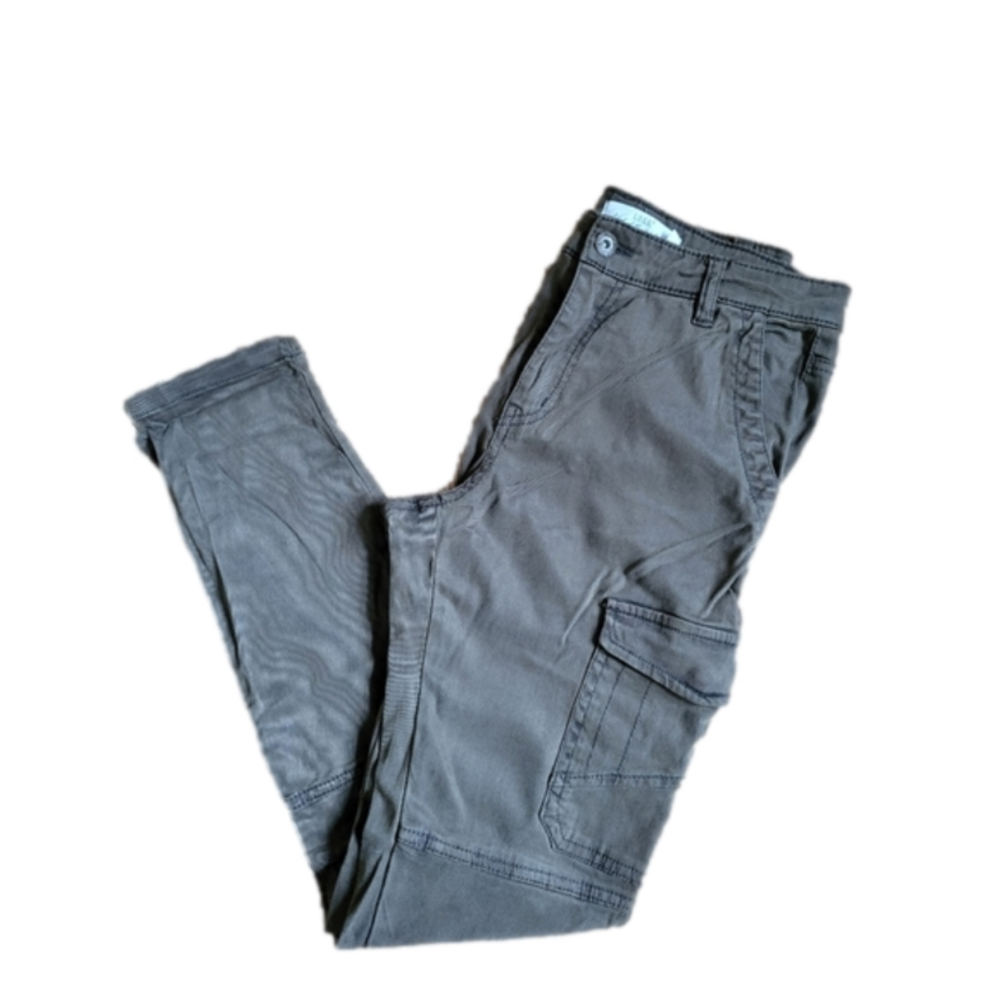 H&M Army Green Cargo Skinny Trouser Pants-Size 6